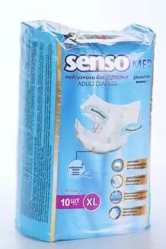 Подгузники д/взрослых Senso MED Standart Plus р XL (130-170 см), 10 шт