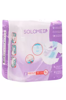 Подгузники д/взрослых Solomed Premium тяжелая степень недержания р XL, 10 шт