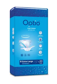Подгузники д/взрослых страдающих недержанием Оптио XL, 30 шт