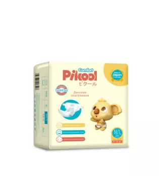 Подгузники детские Пикул Комфорт M/L (8-16кг), 20 шт, + подарок салфетки Пикул Комфорт х10