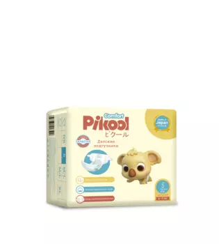 Подгузники детские Пикул Комфорт S (4-9кг), 22 шт, + подарок салфетки Пикул Комфорт х10