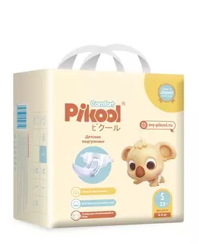 Подгузники детские Пикул Комфорт S (4-9кг), 22 шт