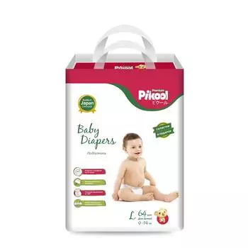 Подгузники детские Пикул Премиум L (9-14кг), 64 шт