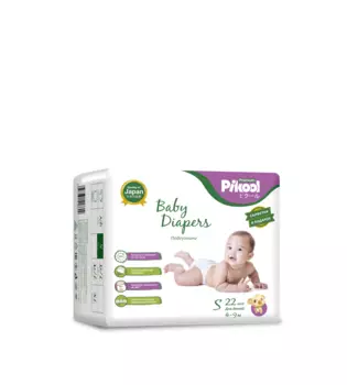 Подгузники детские Пикул Премиум S (4-9кг), 22 шт, +подарок салфетки Пикул Премиум х10