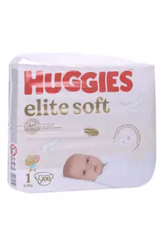 Подгузники Хаггис Элит Софт 1 (3-5 кг), 100 шт