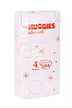Подгузники Хаггис Элит Софт-4 (8-14кг), 54 шт