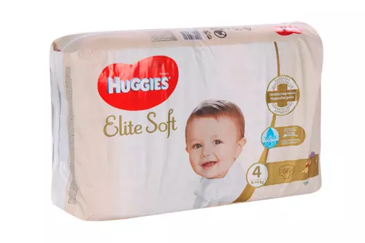 Подгузники Хаггис Элит Софт (8-14кг), 66 шт
