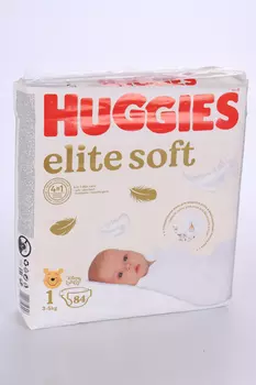 Подгузники HUGGIES для новорожденных Elite Soft 1 3-5 кг 84 шт