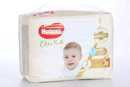 Подгузники HUGGIES Elite Soft 3 (5-9 кг), 40 шт
