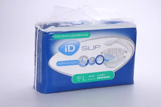 Подгузники ID slip д/взрослых super L, 30 шт