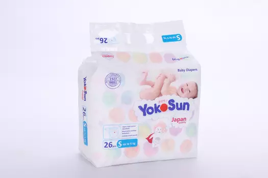 Подгузники ЙокоСан S (0-6 кг), 26 шт