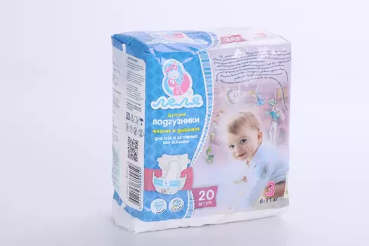 Подгузники Леля (6-11 кг), 20 шт