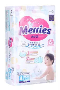 Подгузники Мэррис L (9-14кг), 54 шт