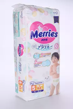Подгузники Мэррис XL (12-20 кг), 44 шт