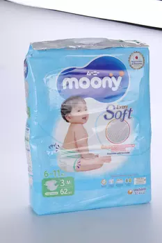 Подгузники Муни M (6-11кг), 62 шт