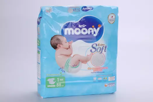 Подгузники Муни N/B (0-5кг), 88 шт
