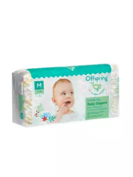 Подгузники Offspring M (6-10 кг), 42 шт, Авокадо