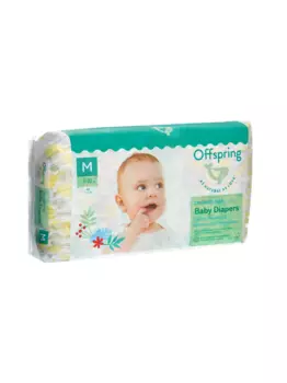 Подгузники Offspring M (6-10 кг), 42 шт, Лимоны