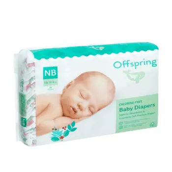 Подгузники Offspring NB (2-4кг), 56 шт, Арбузы