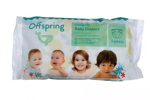 Подгузники Offspring Тревел пак M (6-10 кг), 3 шт, три расцветки