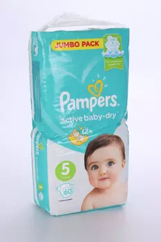 Подгузники Памперс Актив Бэби Драй (11-16кг), 60 шт