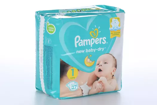Подгузники Памперс Нью беби драй Джамбо пак (2-5кг), 27 шт