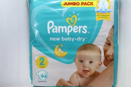 Подгузники Памперс Нью беби драй Джамбо пак (4-8кг), 94 шт