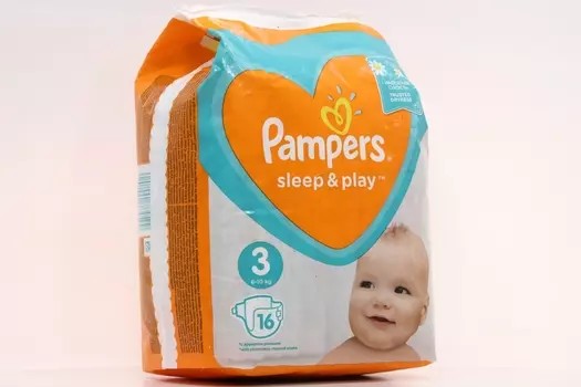 Подгузники Памперс Слип энд плэй миди (6-10 кг), 16 шт