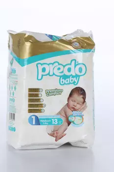 Подгузники PREDO Baby №1 (2-5кг), 13 шт