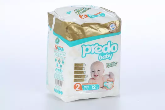 Подгузники PREDO Baby №2 (3-6 кг), 12 шт