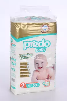 Подгузники PREDO Baby №2 (3-6кг), 50 шт