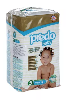 Подгузники PREDO Baby №5 (11-25кг), 9 шт