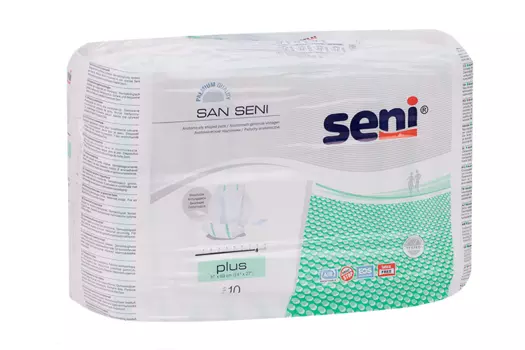 Подгузники San Seni Plus анатомические, 10 шт