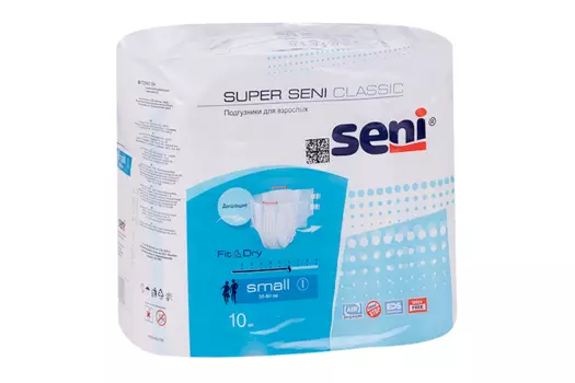 Подгузники Сени Супер Классик S, 10 шт