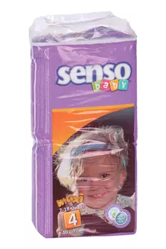 Подгузники Senso baby Maxi крем-бальз (7-18кг), 40 шт