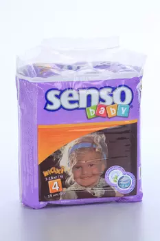Подгузники Senso baby Maxi крем-бальз (7-18кг), 19 шт