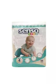 Подгузники Senso baby Maxi крем-бальз (7-18кг), 66 шт