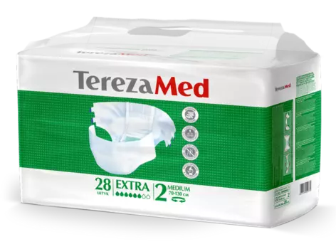 Подгузники TerezaMed Extra Medium д/взрослых р 2, 28 шт