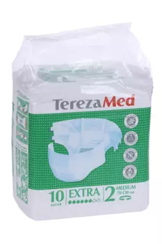 Подгузники TerezaMed Extra Medium д/взрослых впитыв на липучках р 2, 10 шт