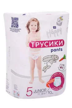 Подгузники-трусики bella baby Happy Junior (11-18кг), 10 шт