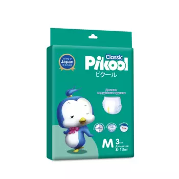 Подгузники-трусики детские Пикул Классик M (8-13кг), 3 шт