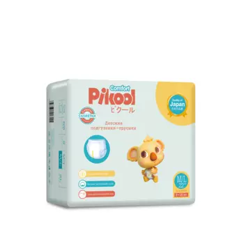 Подгузники-трусики детские Пикул Комфорт M/L (9-18кг), 22 шт, + подарок салфетки Пикул Комфорт х10