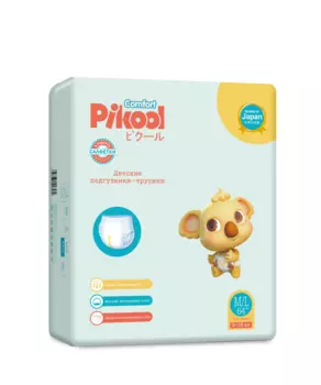 Подгузники-трусики детские Пикул Комфорт M/L (9-18кг), 64 шт, + подарок салфетки Пикул Комфорт х20
