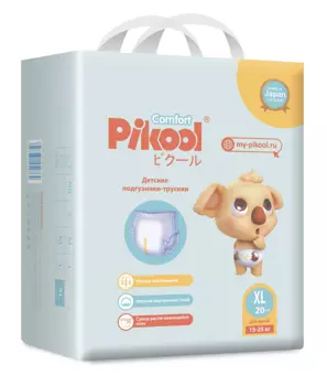 Подгузники-трусики детские Пикул Комфорт XL (15-25кг), 20 шт