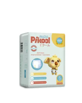 Подгузники-трусики детские Пикул Комфорт XL (15-25кг), 20 шт, + подарок салфетки Пикул Комфорт х10