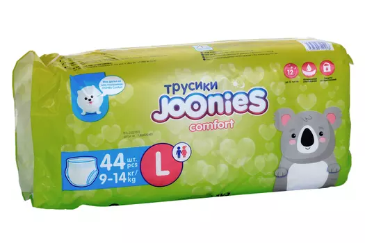Подгузники-трусики Джунис комфорт (9-14кг), 44 шт