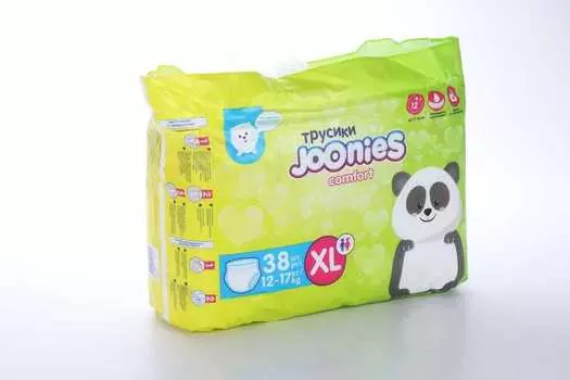 Подгузники-трусики Джунис комфорт XL (12-17 кг), 38 шт
