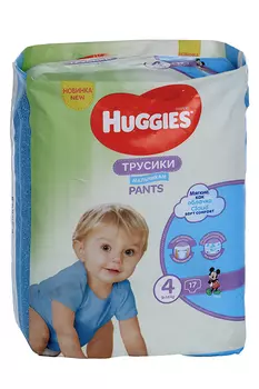 Подгузники-трусики Хаггис д/мал (9-14кг), 17 шт