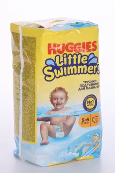 Подгузники-трусики Хаггис д/плавания 5-6 (12-18кг), 11 шт