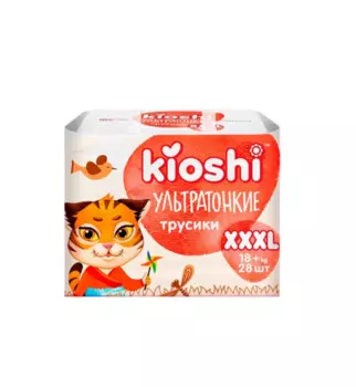 Подгузники-трусики Kioshi Premium Ультратонкие XXXL (18+ кг), 28 шт
